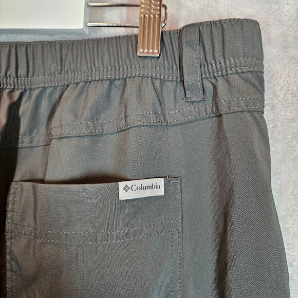 Columbia Mens 38x32 Gray Cargo Pants Zipper Pocket Lightweight gorpcore Spf 40+ - Picture 12 of 16